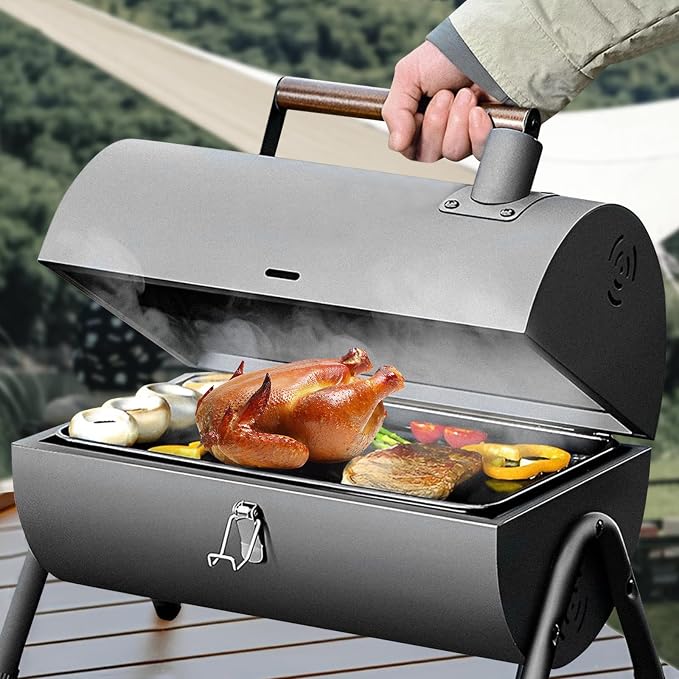 Portable Charcoal Grill Outdoor Stove: BBQ Easy to take Two Side Carbon Griller - Image 3