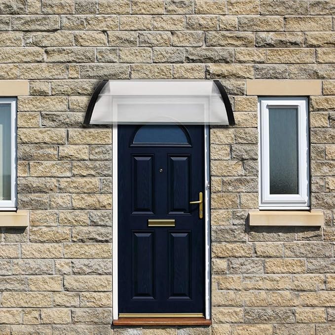 Simply-Me 40" x 40" Door Window Awning Polycarbonate Cover Front Door Outdoor - Image 2