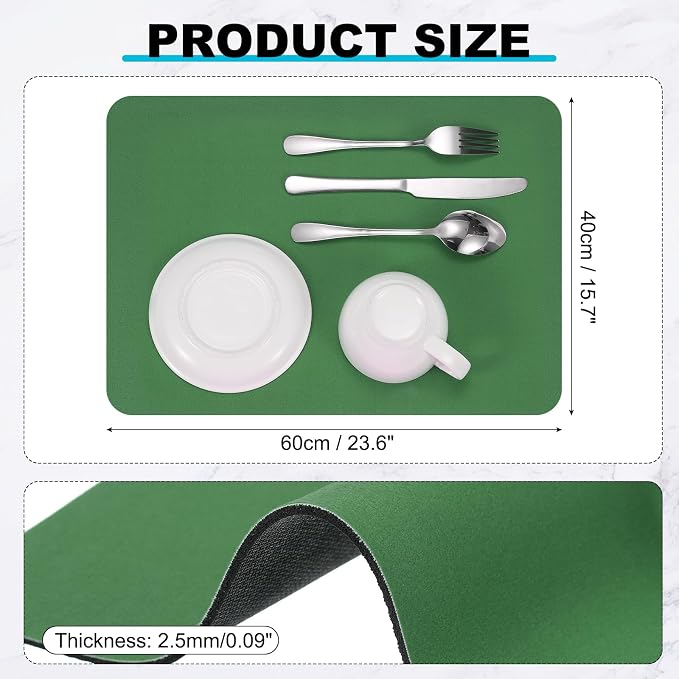 uxcell Silicone Mats for Kitchen Counter, 23.6" x 15.7" Non-Slip Countertop - Image 2