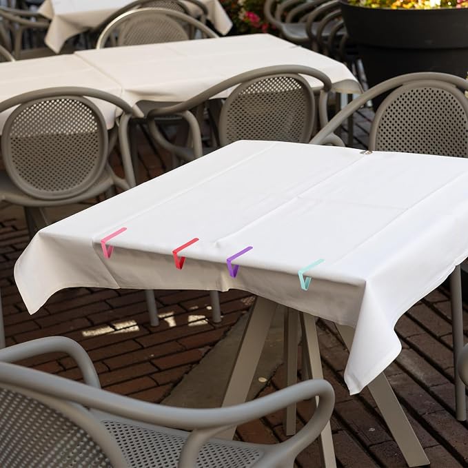 uxcell 4 Pack Tablecloth Clips, Stainless Steel Table Cloth Cover Clamps - Image 6