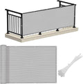 LOVE STORY 3'x10' Gray Balcony Screen Privacy Fence Cover UV Protection by LOVESTORY