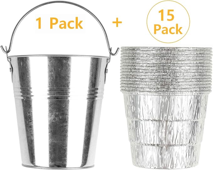 Firsgrill Drip Grease Bucket & 15-Pack Liners - Image 2