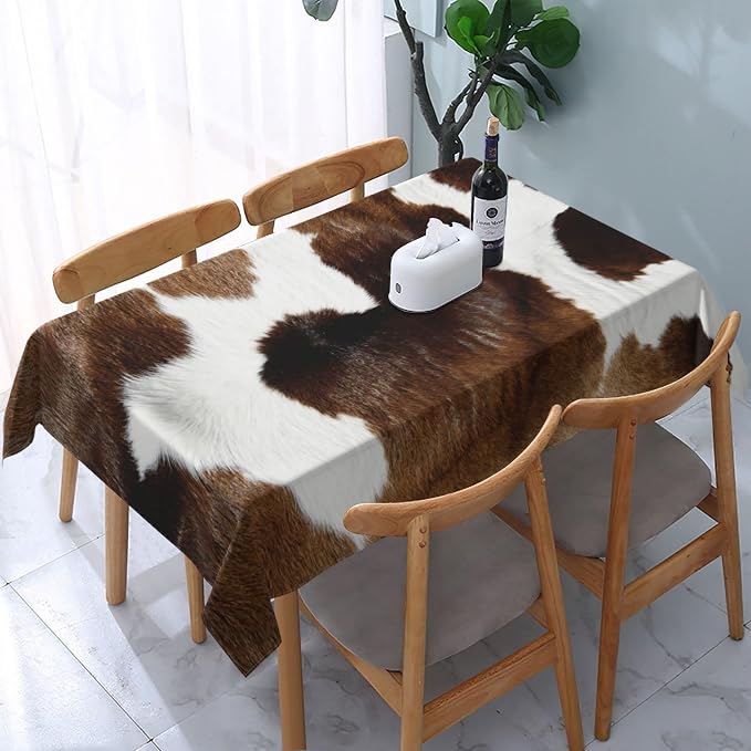 Worltoldb Cow Tablecloths Polyester Table Cloth - Image 5