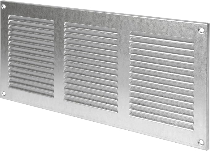 Repa Market 12x6 Inch Air Vent Cover/Galvanized Steel Louvered Grill Cover - Image 9