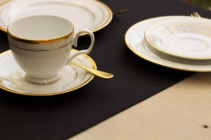 Black Table Runner 72 inch, Waterproof Dresser Scarf, Outdoor Coffee Table - Image 6