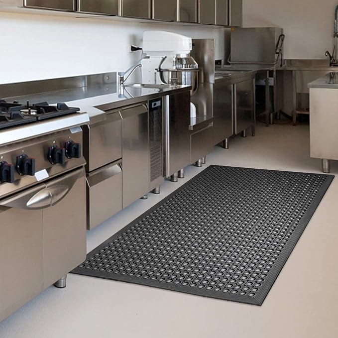 Outdoor Rubber Mat for Floor Anti-Fatigue Non Slip Commercial Restaurant Floor - Image 2
