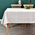 Heavy Duty Cotton Linen Table Cloth by Yofori