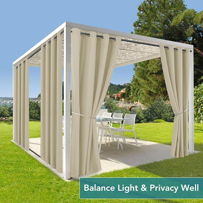 HolidayIdeas 6 Panels Outdoor Curtains - Image 5