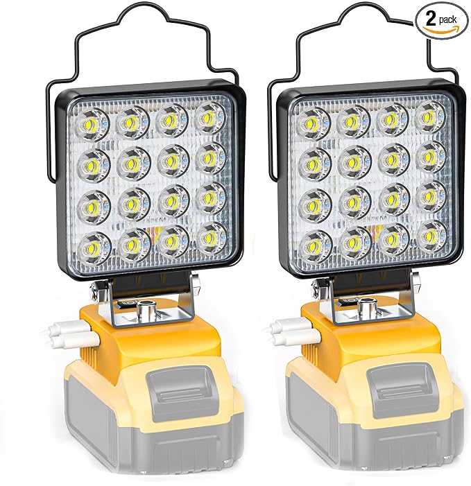 Ecarke 2 PCS Cordless LED Work Light Compatible by Ecarke