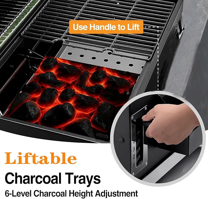 Large Built-in Barbecue Grills, Charcoal BBQ Grills - Image 4