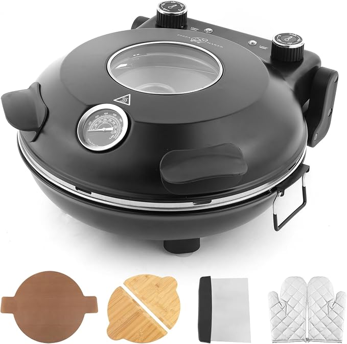 KLAIF 12" Electric Countertop Pizza Oven Indoor by klaif