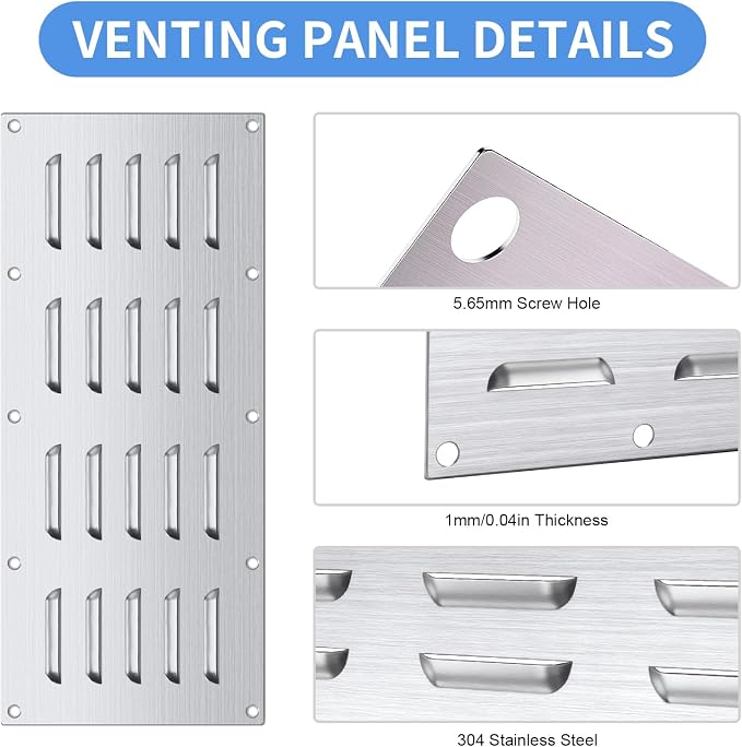 4 Pack Stainless Steel Venting Panel - Image 4