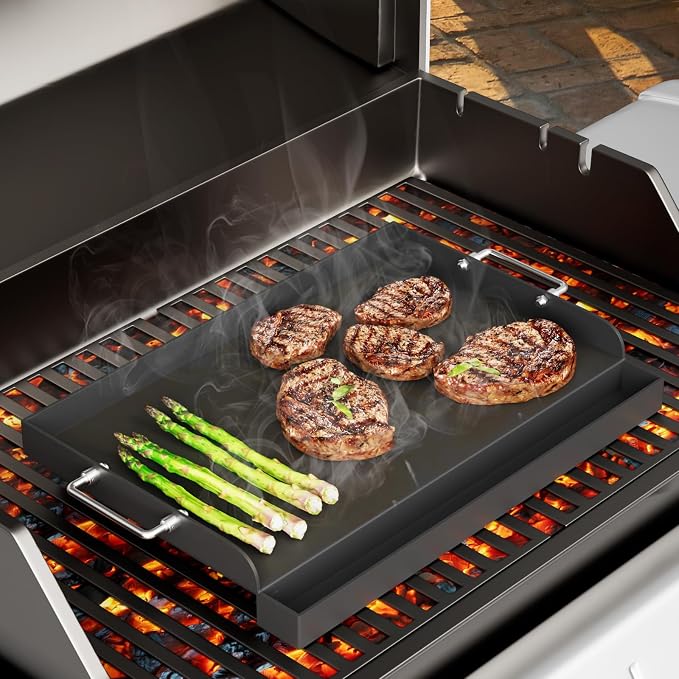 25" x 16" Nonstick Griddle for Gas Grill, Universal Flat Top Griddle Plate for - Image 2