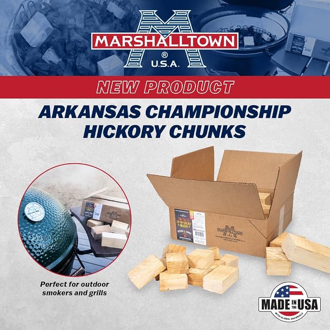MARSHALLTOWN Arkansas Championship Hickory Chunks, 10 Pound Box of Genuine - Image 3