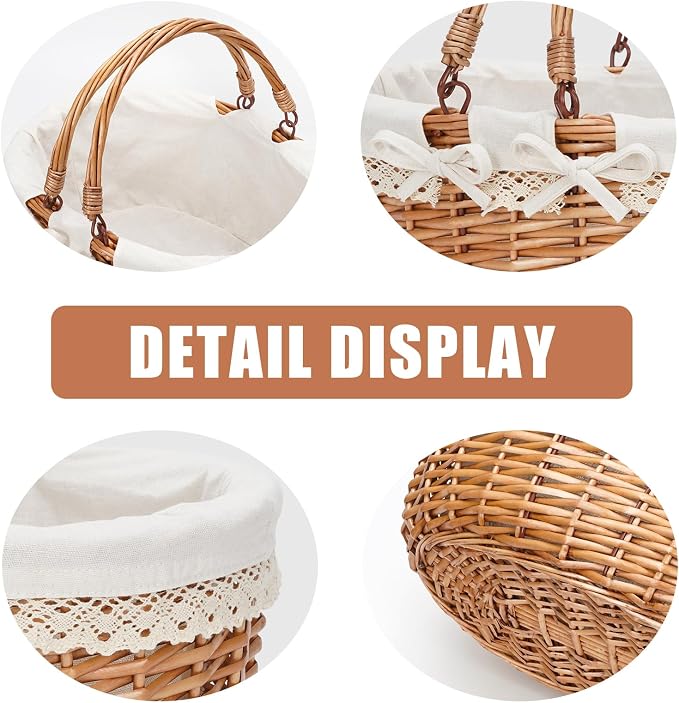 G GOOD GAIN Oval Picnic Basket - Image 7