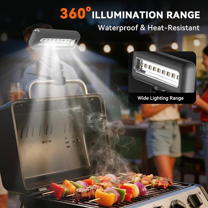 360°Adjustable Grill Lights for Outdoor Grill Designed for Blackstone Weber - Image 2