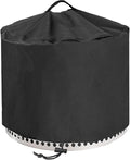 Round Fire Pit Cover for Solo Stove Yukon 27 Inch, Waterproof Heavy Duty 600D by YOWDUTY-Protectyourpatiofurniture