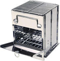 REDCAMP Wood Burning Folding Camp Stove Stainless Steel Grill, Portable by REDCAMP