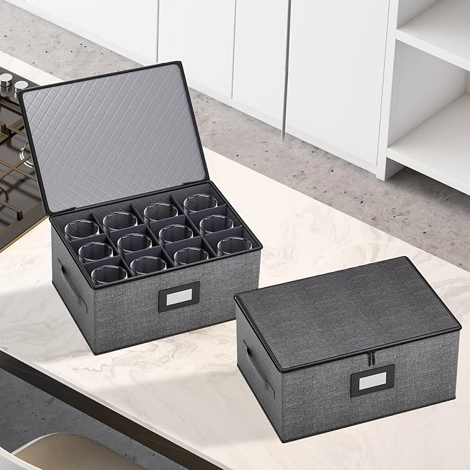 Aokeyee Wine Glass Storage Box Containers - Image 6