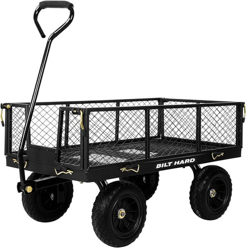 BILT HARD 10" Flat Free Tires Heavy Duty Garden Cart by BILTHARD