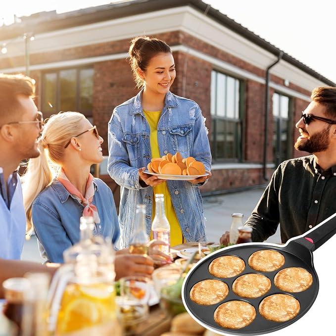 Pancake Pan Maker Nonstick Induction Compatible, 10.5 Inch Mini Non Stick - Image 7