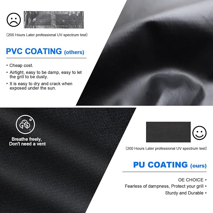 BBQ Gas Grill Cover, 48 Inch for Weber Spirit 2, Waterproof Weather Resistant - Image 8