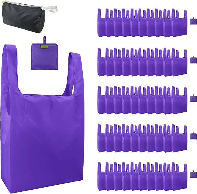 BeeGreen Purple Reusable Grocery Bags Wholesale Purple Reusable Kitchen Bags by BeeGreen