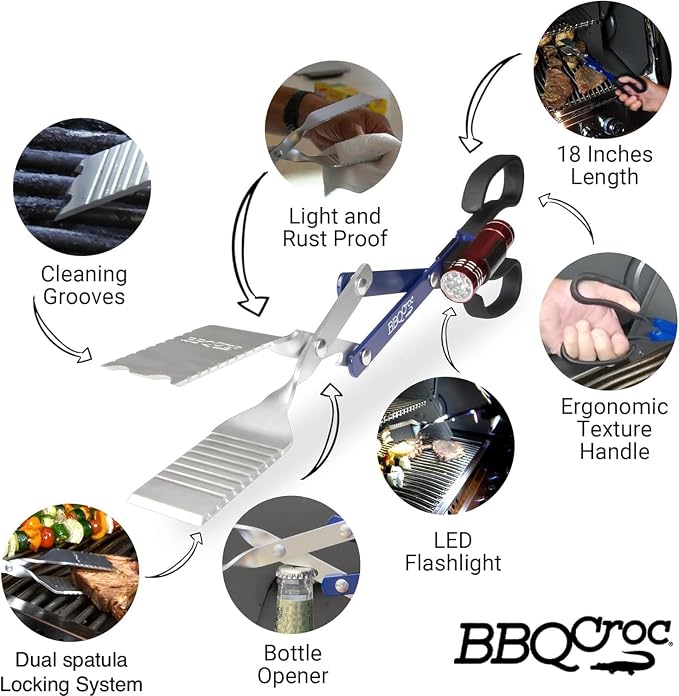 BBQ Croc 3-in-1 Barbecue Tool Pack - Image 7