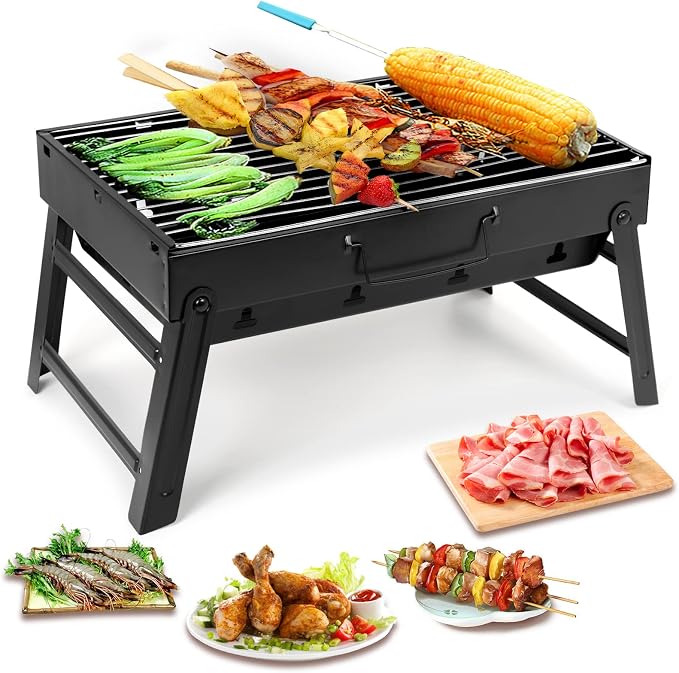Uten Charcoal Grill, BBQ Grill Folding Portable Lightweight smoker Grill by UTENHOMEGOODSCENTER