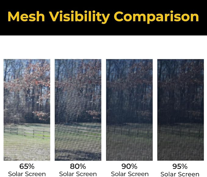 Custom Solar Screens for Windows Exterior 95% Shade - Image 8
