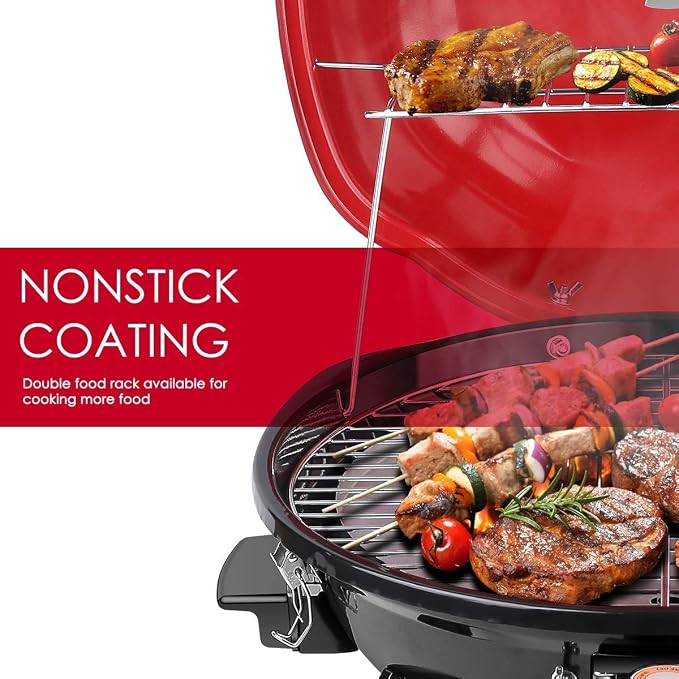 Electric BBQ Grill Techwood 15-Serving Indoor/Outdoor Electric Grill - Image 3