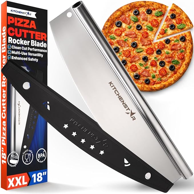 KitchenStar 18-Inch Pizza Cutter Rocker Blade by Kitchenstar