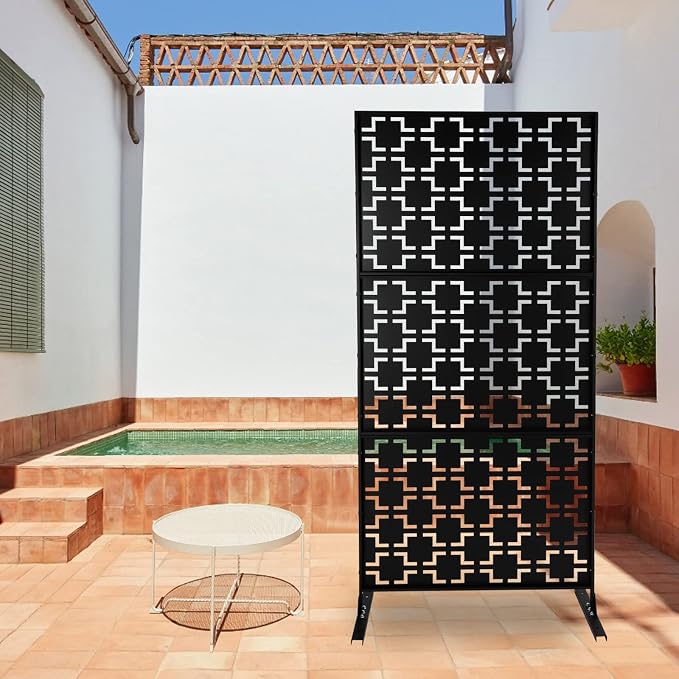 75" H×35" W Decorative Outdoor Privacy Screen - Image 4