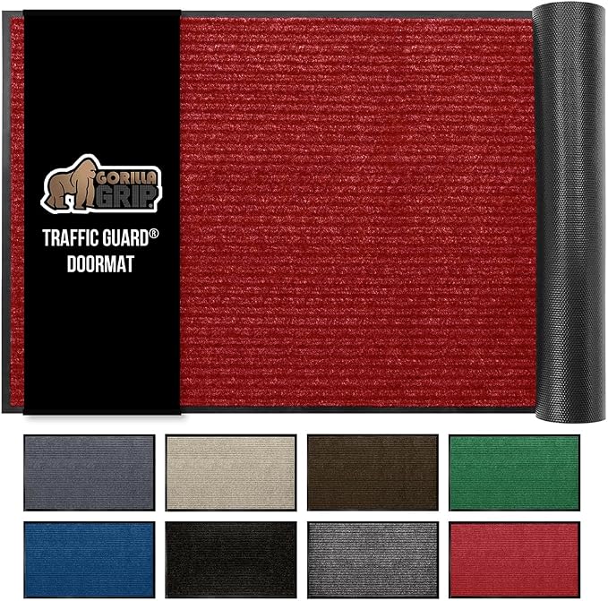 GORILLA GRIP Waterproof Traffic Guard Door Mat, Heavy Duty Entryway Mats by GorillaGrip