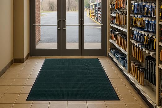 Guardian WaterGuard Indoor/Outdoor Wiper Scraper Floor Mat, Rubber/Nylon - Image 2