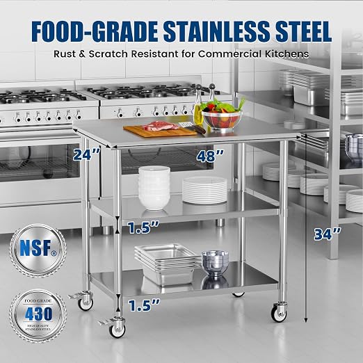 Stainless Steel Work Table - Image 3
