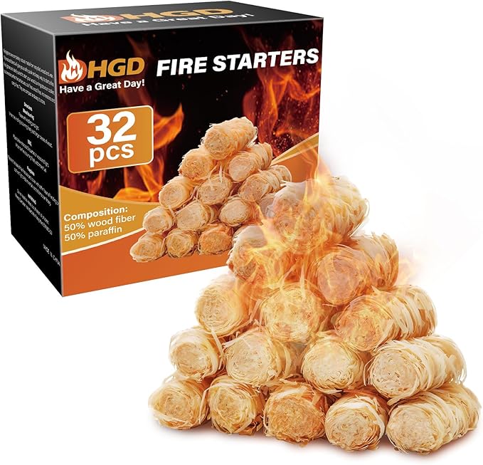 HGD Fire Starter, Natural Charcoal Starters, Firestarters by HGD
