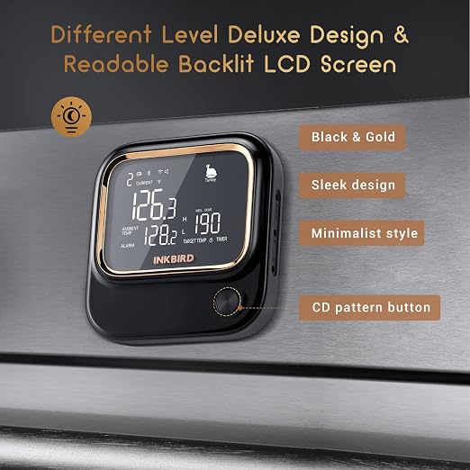 5GHz WiFi & Bluetooth 5.1 Meat Thermometer, Inkbird WiFi Grill Meat Thermometer - Image 3