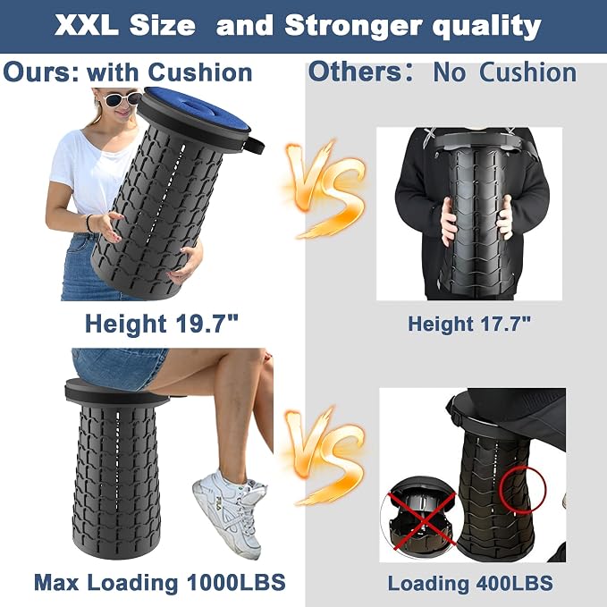 ALEVMOOM XXL Collapsible Stool - Image 5