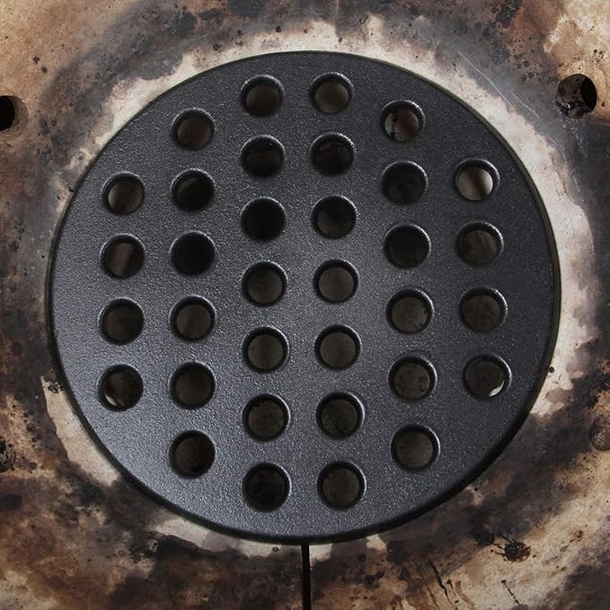 Dracarys Round cast Iron fire Grate, BBQ high Heat Charcoal Plate - Image 6