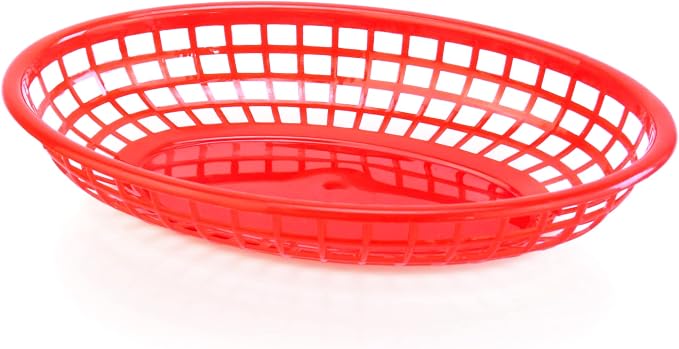 New Star Foodservice 44164 Fast Food Baskets, 9 1/4-Inch x 6-Inch Oval - Image 2