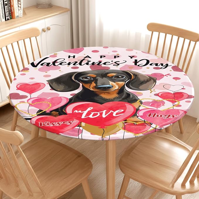 Valentines Day Round Fitted Tablecloth - Image 7