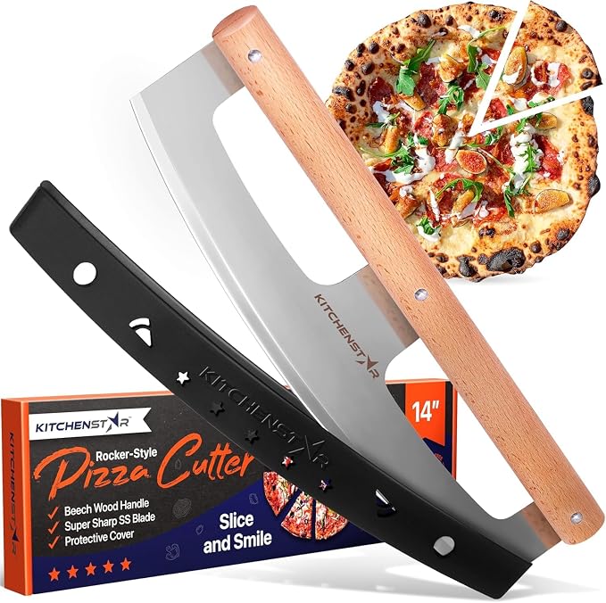 KitchenStar 14-Inch Pizza Cutter Rocker Blade by Kitchenstar