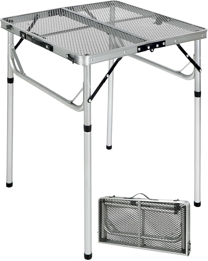 REDCAMP 24" Square Folding Grill Table by REDCAMP