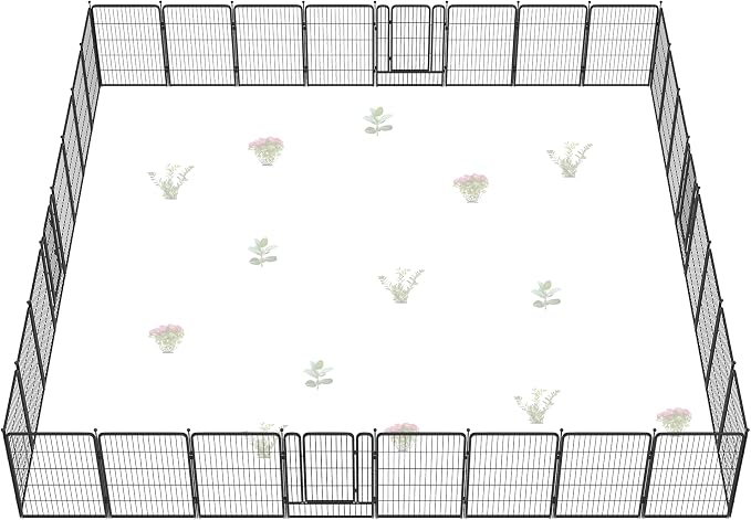 FXW Garden Fence Outdoor for The Yard – 40in x 72.9ft Heavy Duty Metal Animal by FXW
