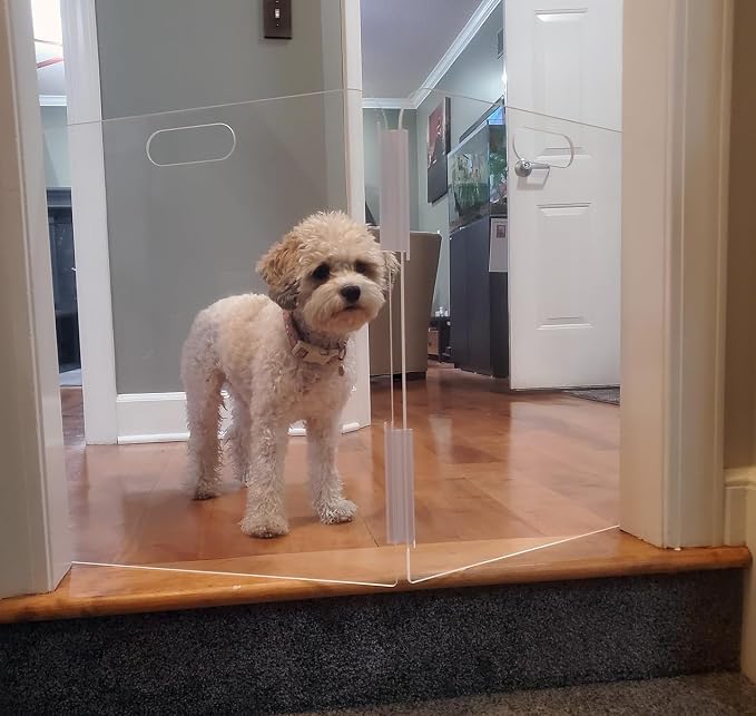 Pet Barrier | Free-Standing Pet Gate | Foldable | Protect Your Indoor Living - Image 2