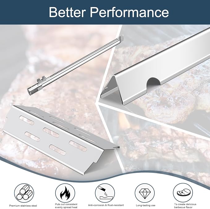 Flavorizer Bars, Heat Deflectors and Grill Burner - Image 7