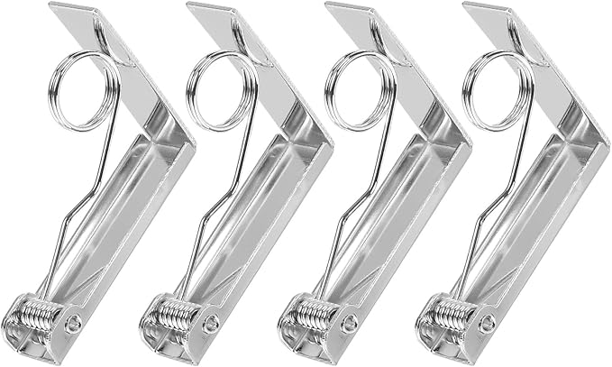 uxcell 4 Pack Tablecloth Clips, Stainless Steel Table Cloth Cover Clamps by uxcell