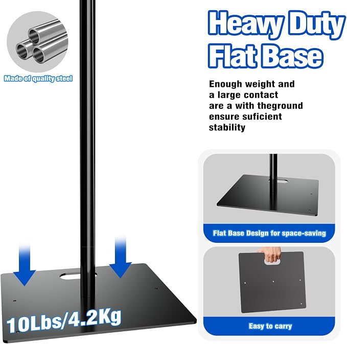 Pipe and Drape Backdrop Stand 8ftx10ft Adjustable Background Support System - Image 2