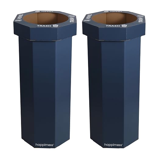 Eyely MPH1300H-SET2 Sal 25-Gallon Disposable Corrugated Cardboard Event Trash by eyely